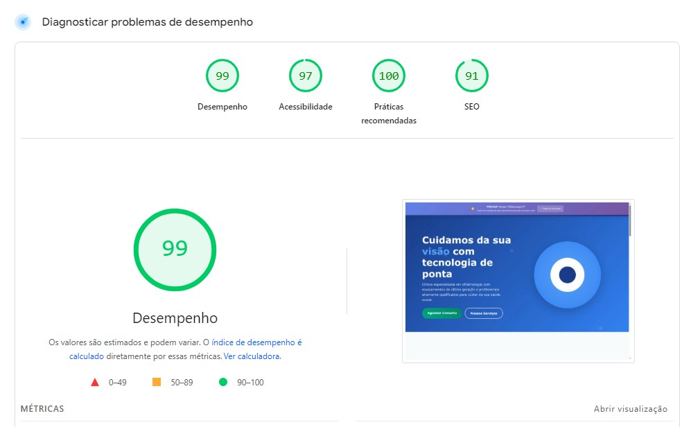 Google PageSpeed Score 100